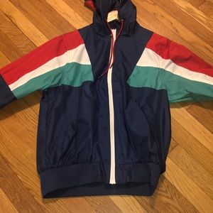 encrypted brand zip-up wind breaker